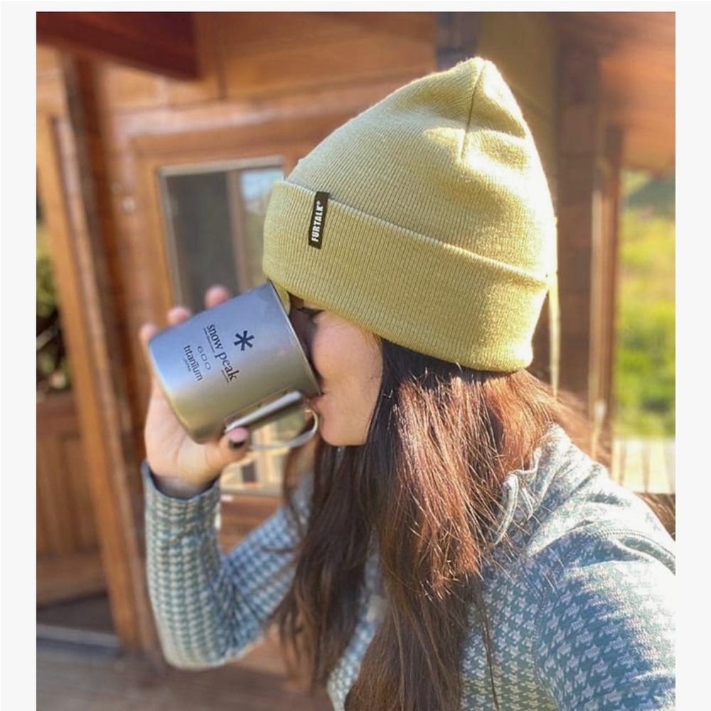 NWT Cabincore or Gorpcore Light Olive Beanie Hat/Skull Cap- One Size Fits All